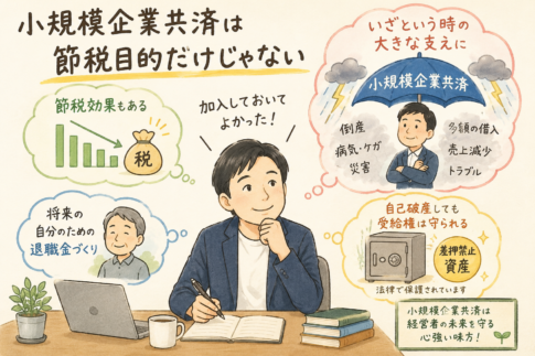 小規模企業共済のメリットを考える社外CFO税理士の高橋輝雄